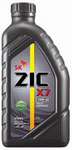 ZIC X7 DIESEL 10w40 1л синтетика, масло моторное, замена ZIC 5000